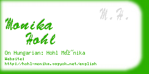 monika hohl business card